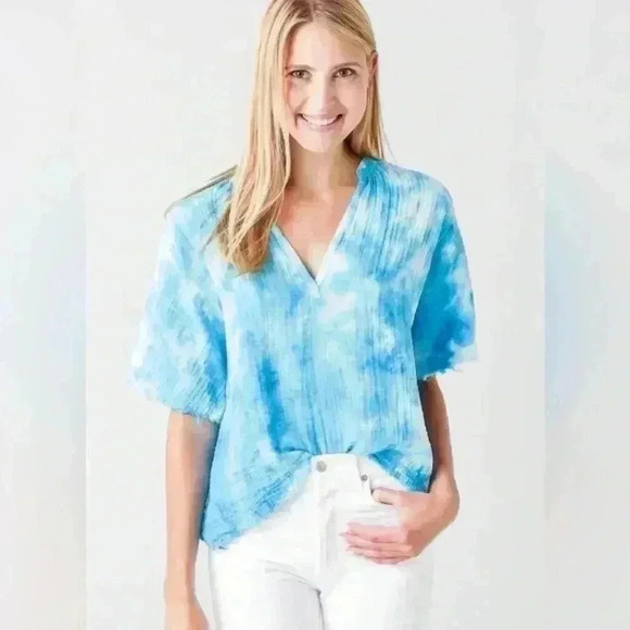 STARK X Matching Tie Dye Set. Women's Tie Dye Mini Skirt (L) With Romi Top (S) - Picture 10 of 11